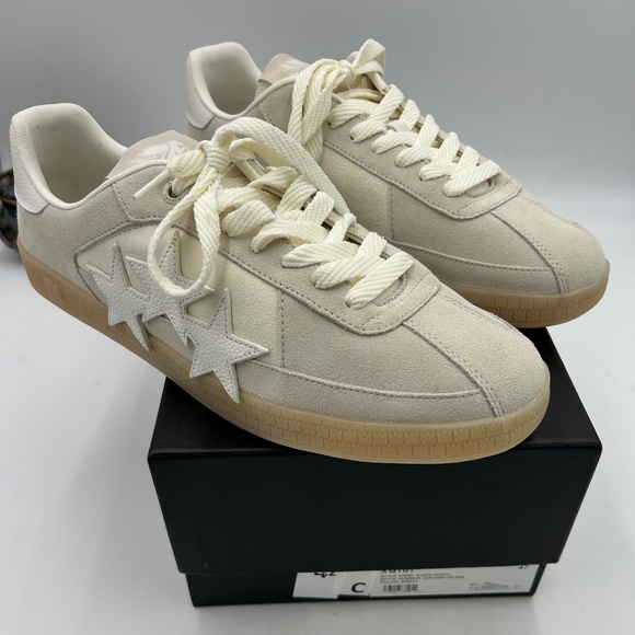 Men’s AMIRI  Pacific suede low top sneakers in Birch size 47 - Picture 1 of 10